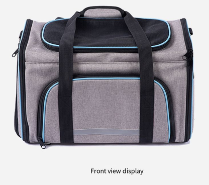Foldable One-Shoulder Pet Carrier Bag — Lightweight Travel Tote for Cats & Dogs
