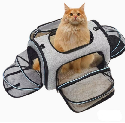 Foldable One-Shoulder Pet Carrier Bag — Lightweight Travel Tote for Cats & Dogs
