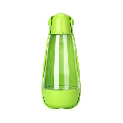 Portable Pet Water Bottle with Foldable Bowl — Leak-Proof Travel Dispenser for Dogs & Cats