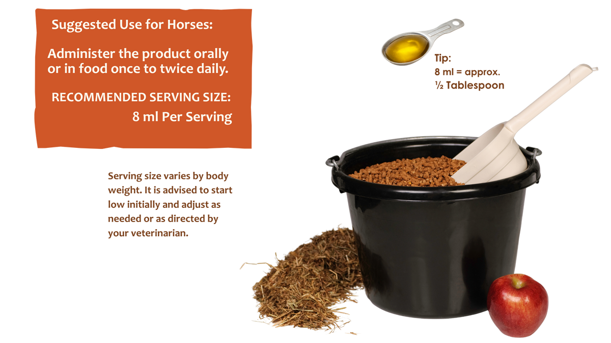 Organic Aja Body Relief Hemp Pet Oil-Level 4 Hemp: for Horses and Large Dogs