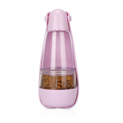 Portable Pet Water Bottle with Foldable Bowl — Leak-Proof Travel Dispenser for Dogs & Cats