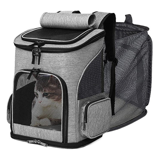 Portable Expandable Pet Backpack for Cats and Dogs