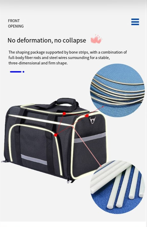 Foldable One-Shoulder Pet Carrier Bag — Lightweight Travel Tote for Cats & Dogs