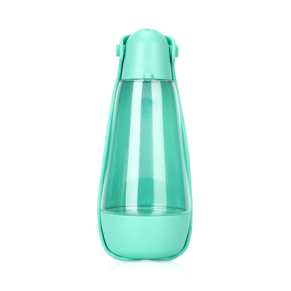 Portable Pet Water Bottle with Foldable Bowl — Leak-Proof Travel Dispenser for Dogs & Cats