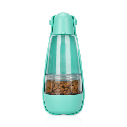 Portable Pet Water Bottle with Foldable Bowl — Leak-Proof Travel Dispenser for Dogs & Cats
