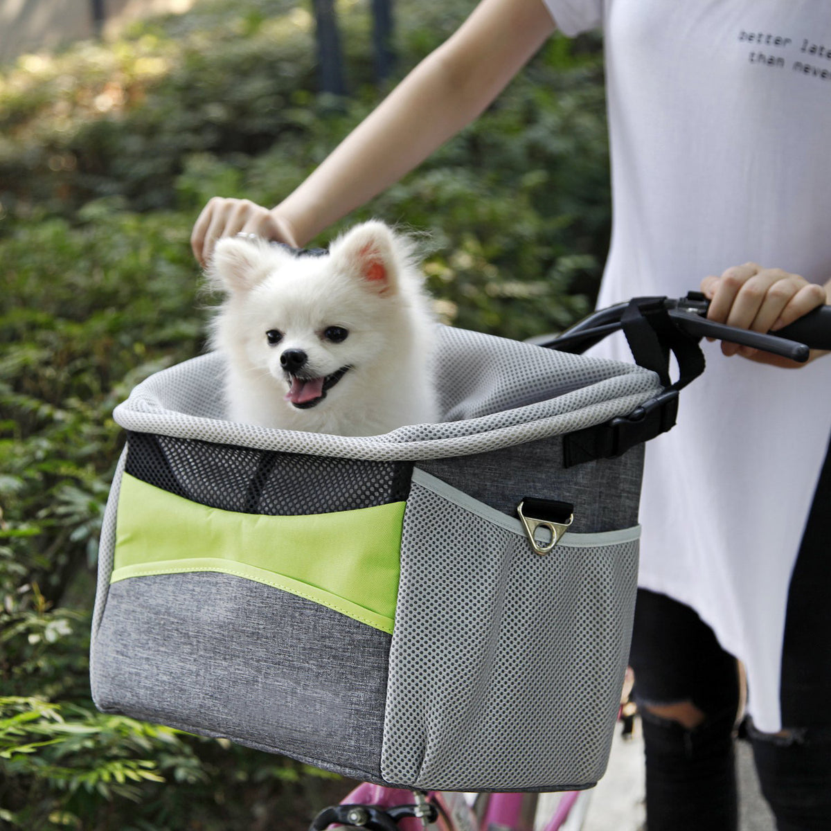 Bike Dog Basket and Pet Carrier for Bicycles