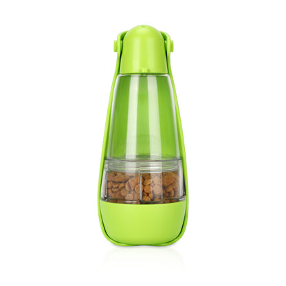 Portable Pet Water Bottle with Foldable Bowl — Leak-Proof Travel Dispenser for Dogs & Cats