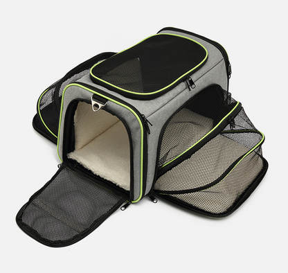 Foldable One-Shoulder Pet Carrier Bag — Lightweight Travel Tote for Cats & Dogs