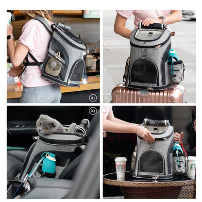 Breathable Pet Backpack Carrier — Hands-Free Travel for Cats & Small Dogs