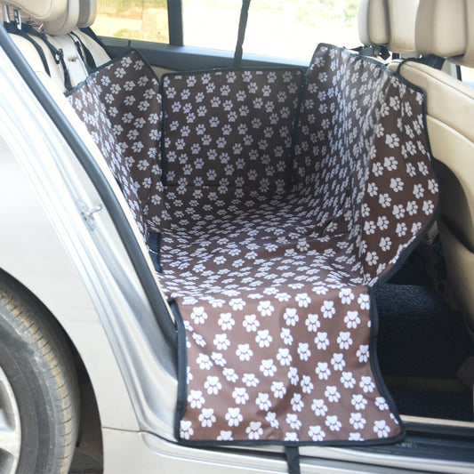 Waterproof Dog Car Seat Cover — Thickened Non-Slip Cushion for Back Seat